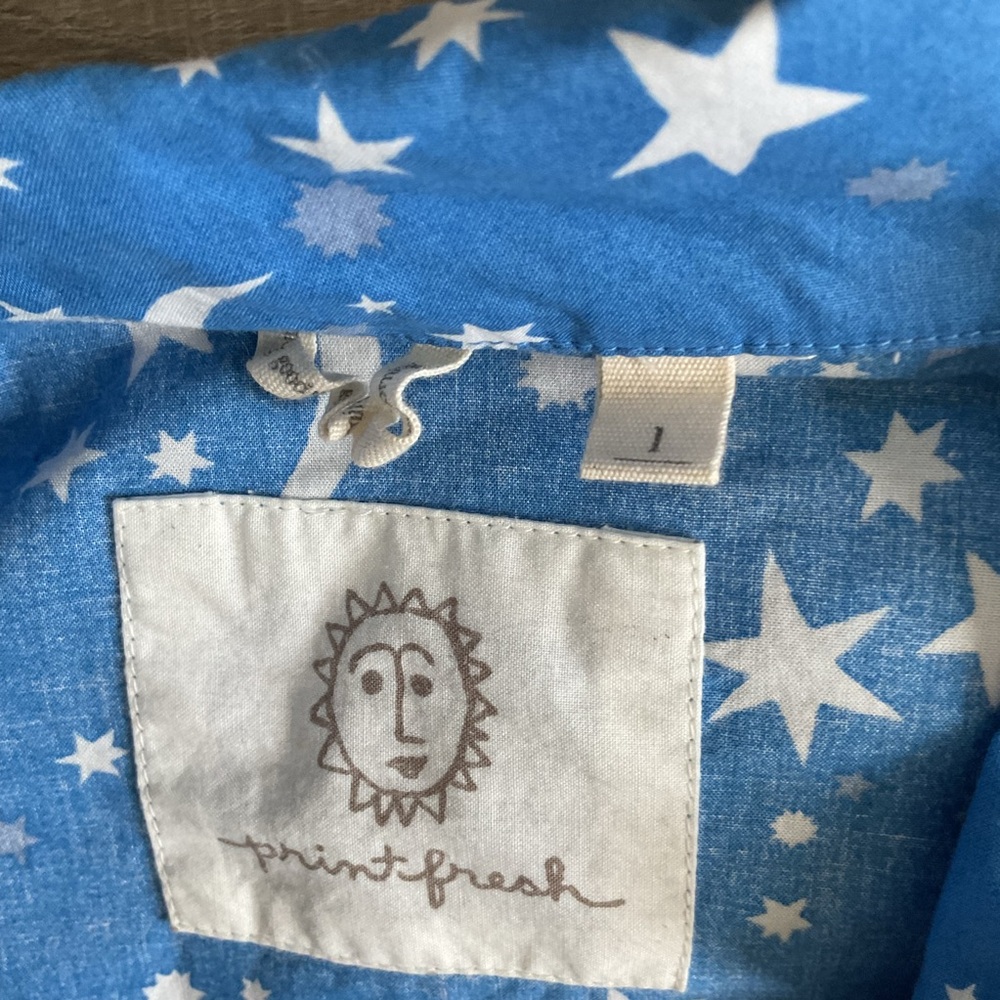 Printfresh Celestial Moon Stars Pajama Sleep Shir… - image 3